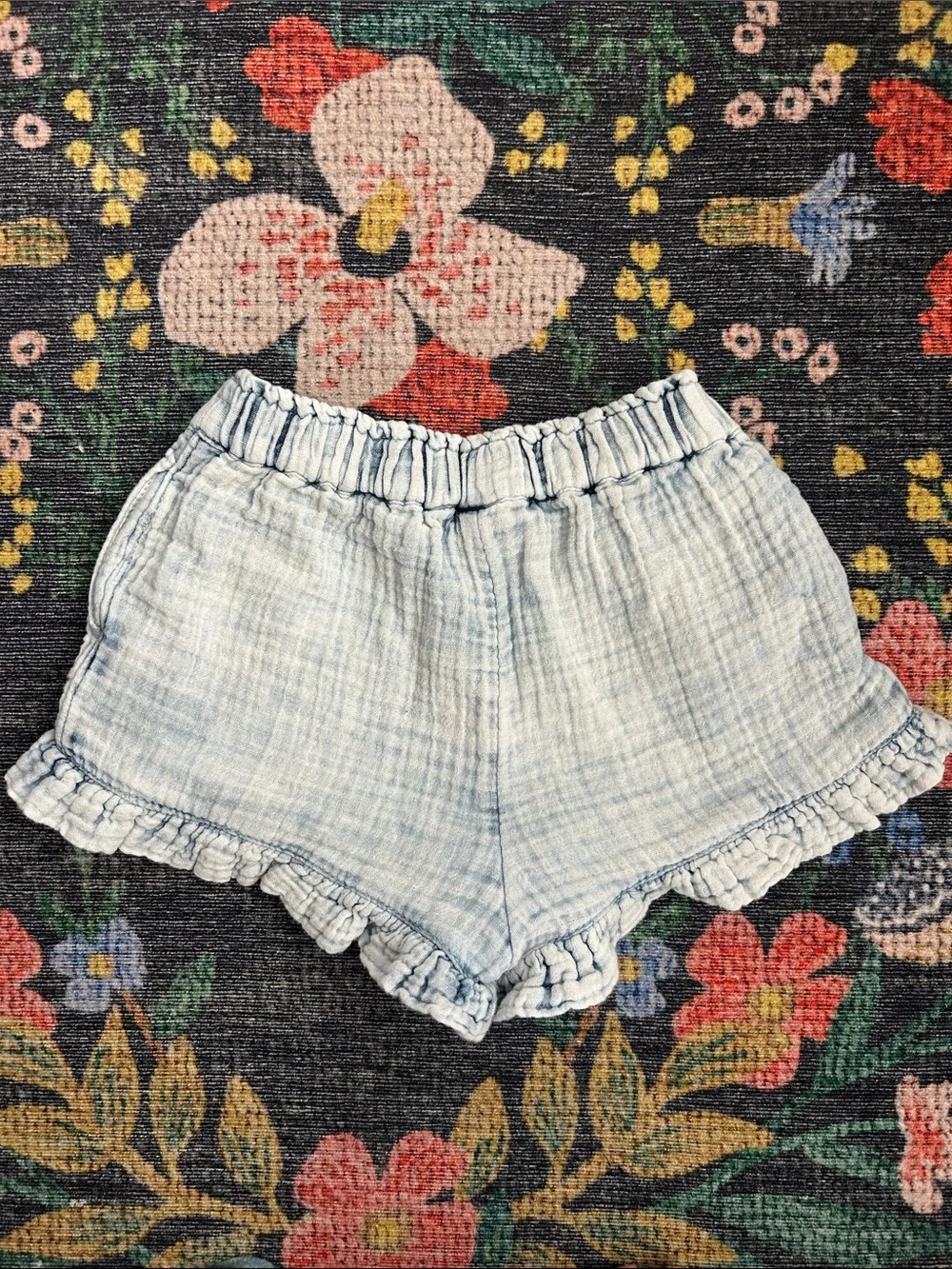 Gap Denim Toddler Ruffle Tank and Shorts Set, Size 3T